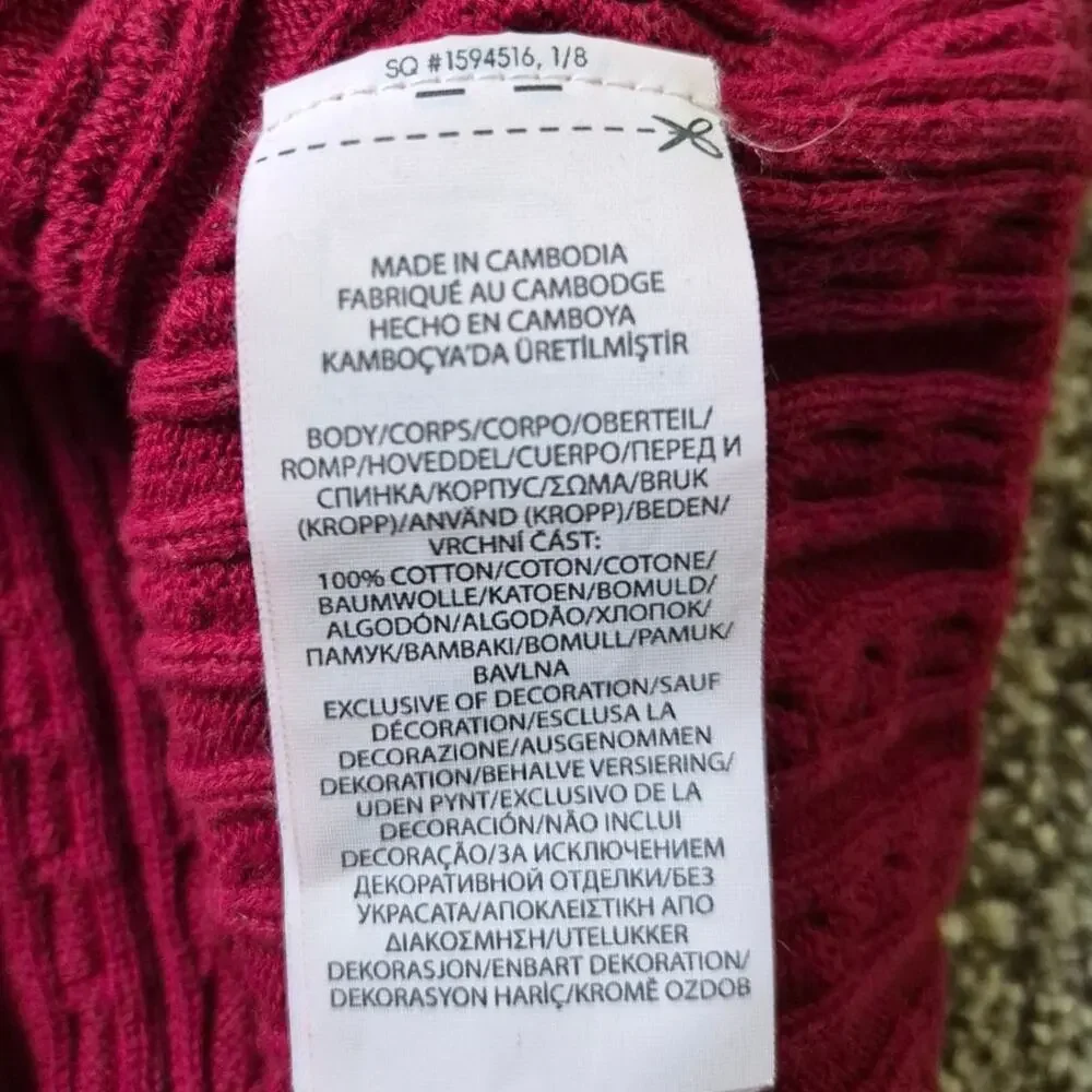 Ralph Lauren Cable Cotton Sweater Dress & Bloomer 18m Baby Girl